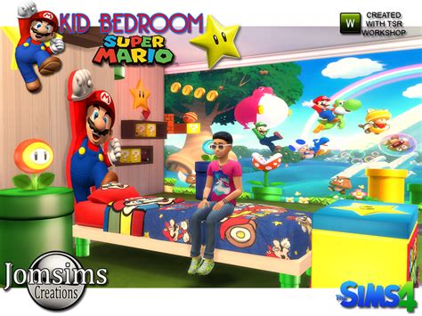 Sims 4 Ccs The Best Super Mario Kids Bedroom By Jomsims