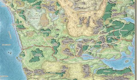 Sword Coast Map Printable - Printable Maps Online