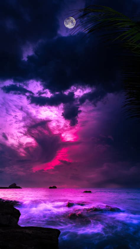 Discover 82+ purple moon wallpaper latest - in.coedo.com.vn