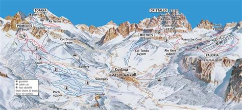 Cortina d'Ampezzo Trail map - Freeride