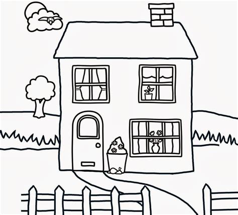 Simple Line Drawing Of House at GetDrawings | Free download