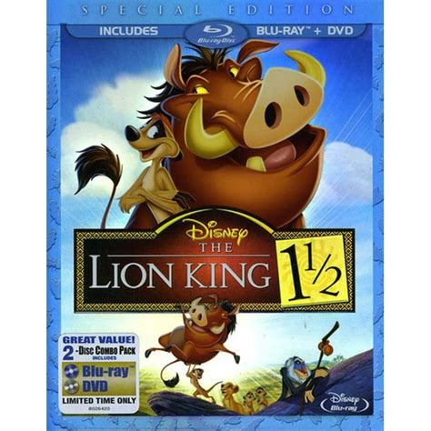 The Lion King 1 1/2 (Blu-ray + DVD) - Walmart.com - Walmart.com