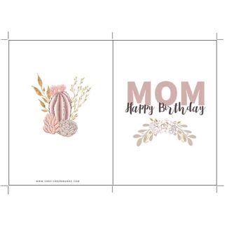 "Mom Happy Birthday" - Free Printable Birthday Cards For Mom - Urban ...