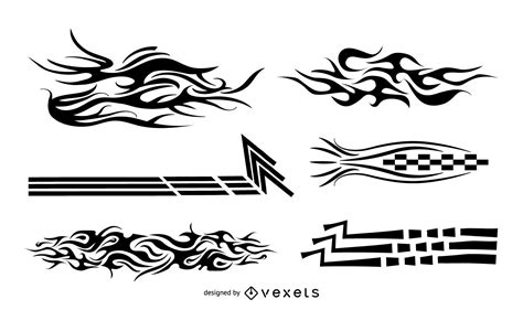 Isolated Decals Set Vector Download