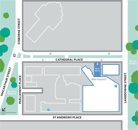 St. Vincent Hospital Campus Map