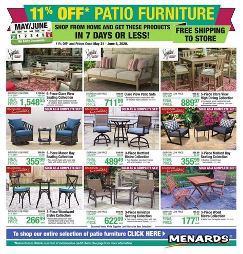 Menards Weekly Ad May 31 – Jun 06, 2020