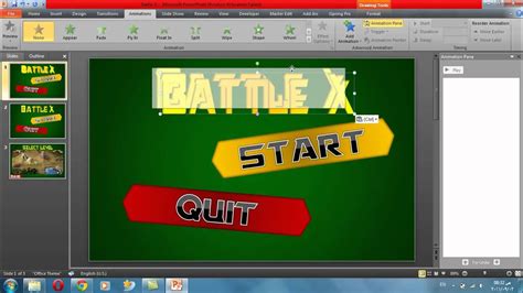 Power point game tutorial 1 - Make a menu - YouTube