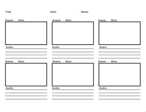 Agile Storyboard Template