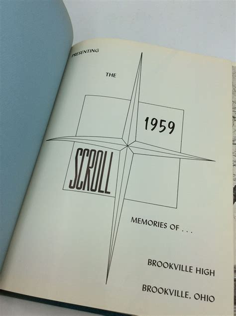 1959 BROOKVILLE HIGH SCHOOL YEARBOOK by Brookville High School: Very ...