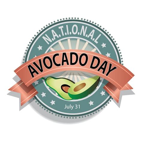 National Avocado Day Sign 2272270 Vector Art at Vecteezy