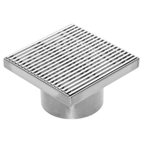 Bathroom Shower Drain Grate Waste Full Stainless Steel Square PO Series ...