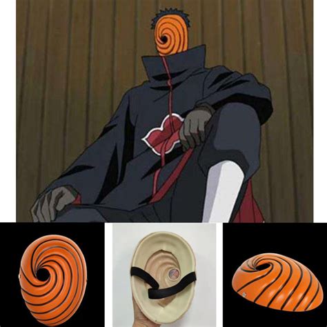 Akatsuki Mask Uchiha Obito Mask Tobi Naruto Costume Resin Anime Cosplay ...