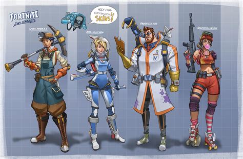 [CONCEPT ART] A concept artist's take on the idea of skins :D : FORTnITE