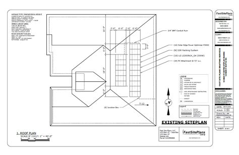 Solar Panels Roof Plan | Fast Site Plans