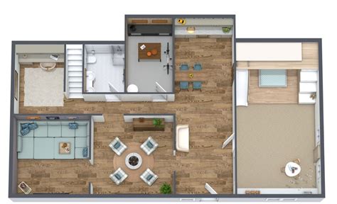 Finished Basement Layout Idea