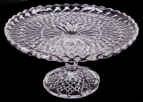 Antique Cut Glass Cake Stand by SpiritualWonders on Etsy