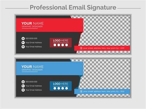 Email Signature Template 13221462 Vector Art at Vecteezy