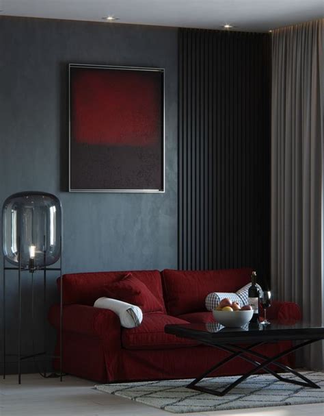 Grey And Burgundy Living Room Ideas - Decoholic