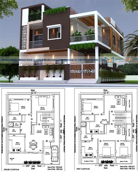 Simple 2 storey house design with floor plan 32 x40 4 bed room – Artofit