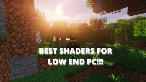 Minecraft shaders for low end pc - klocopy