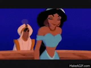 •Aladdin and Jasmine Kiss• on Make a GIF