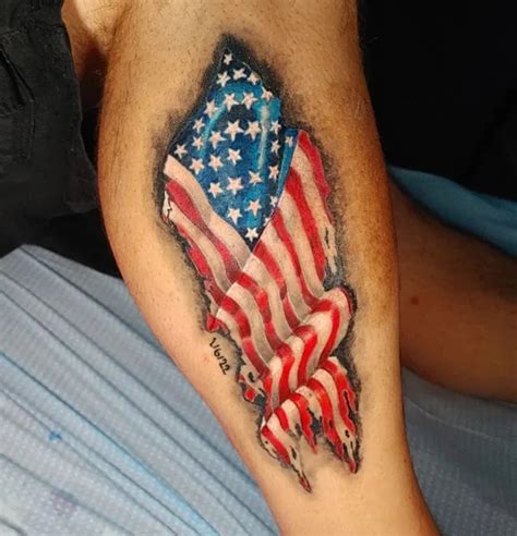 77 American Flag Tattoo Ideas To Show Your Patriotism