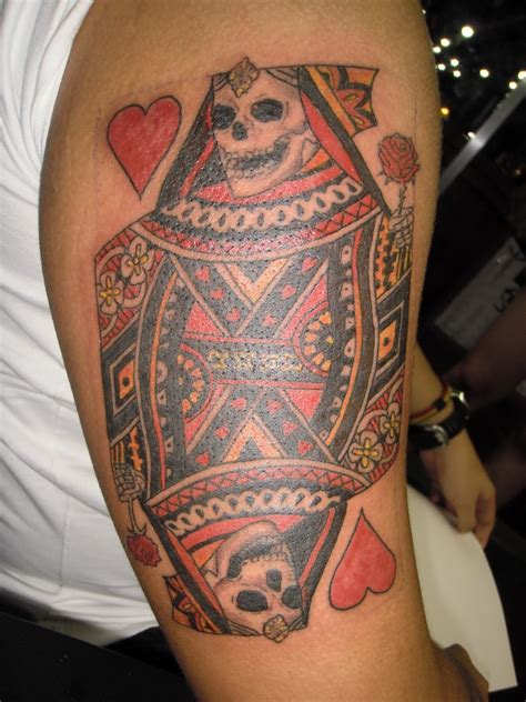 35 Adorable Queen Of Hearts Tattoo That Will Steal Your Heart