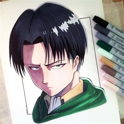 Levi Ackerman Drawing - Attack on Titan Fan Art by LethalChris on ...