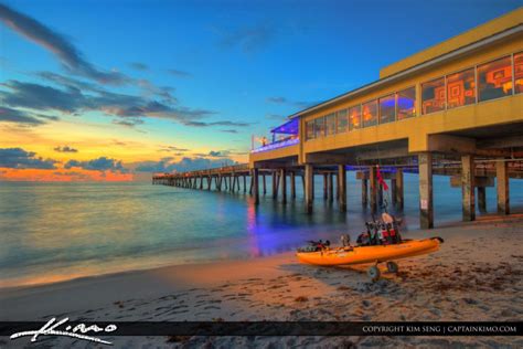 Dania Beach Pier Kayak Fishing | Royal Stock Photo