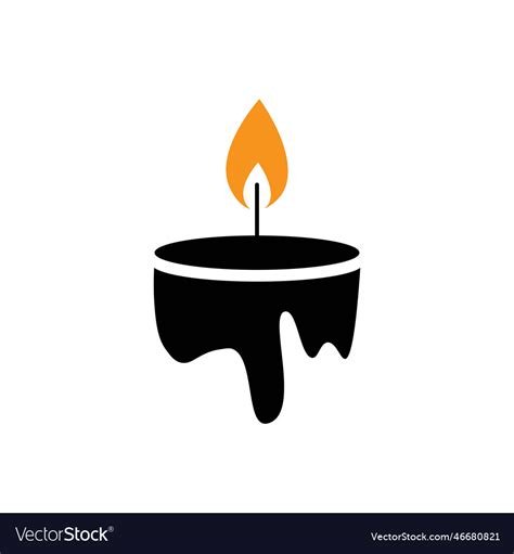 Candle logo Royalty Free Vector Image - VectorStock