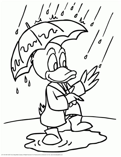 Rainy Day Coloring Pages Free - Coloring Home