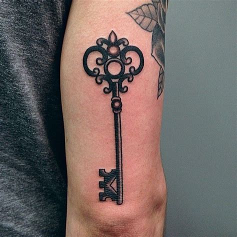 Simple Key Tattoo Designs