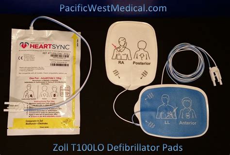 Zoll Adult Defibrillator Pads (Leads-Out) - T100LOAC-Zoll HeartSync ...