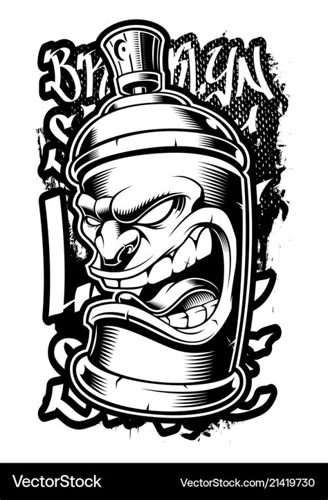 Graffiti spray can Royalty Free Vector Image - VectorStock