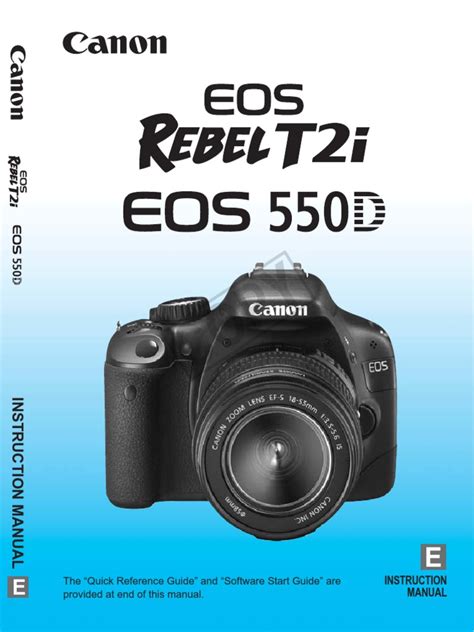 Canon Rebel T2i Manual | PDF | Camera | Exposure (Photography)