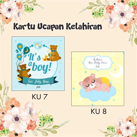 Detail Contoh Desain Kartu Ucapan Kelahiran Bayi Koleksi Nomer 29