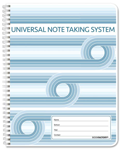 Buy BookFactory Universal Note Taking System (Cornell Notes ...