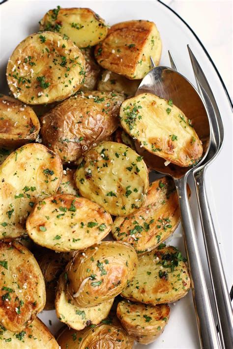 Roasted New Potatoes With Parmesan And Fresh Herbs - Green Valley Kitchen