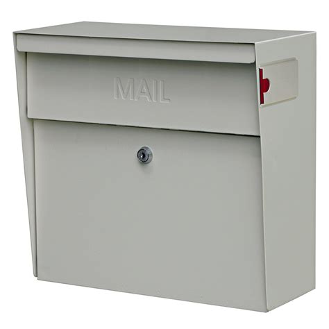 MailBoss 7163 Metro Wall Mount Locking Mailbox - White GS7163