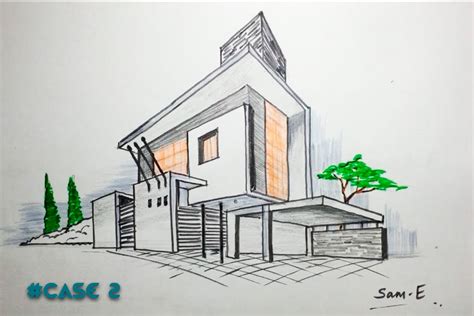 House Perspective Drawing at GetDrawings | Free download