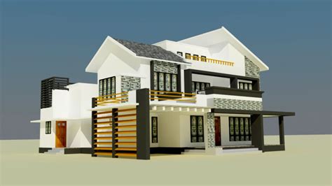 Modern house Free 3D Model - .blend - Free3D