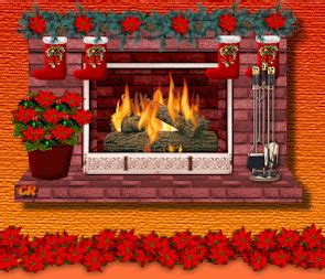 Christmas fireplace Graphic Animated Gif - Graphics christmas fireplace ...