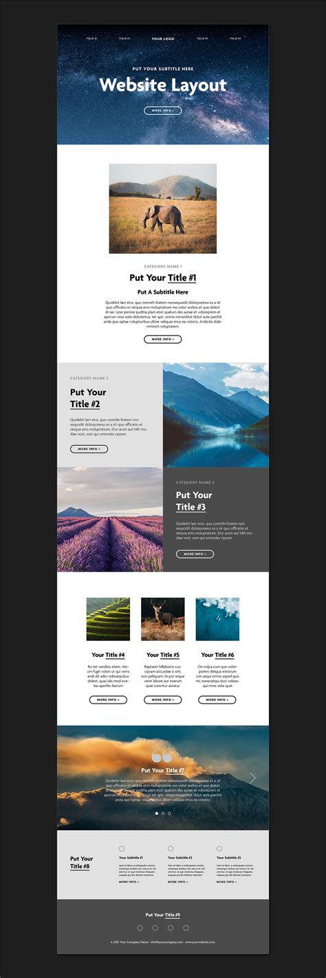 Website Page Layout :: Behance