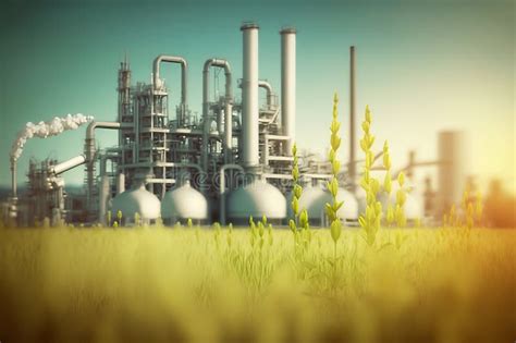 Modern Petrochemical Defocused Plant and Field. Industrial Development ...