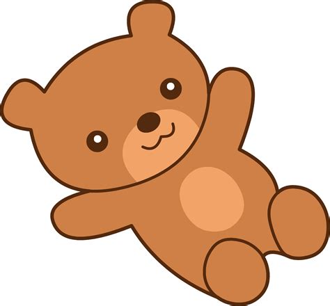 Cute Brown Teddy Bear Clipart - Free Clip Art