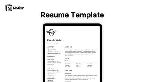 Notion Resume Template: Craft your perfect resume