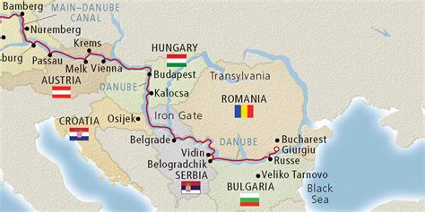 Europe Map Danube River