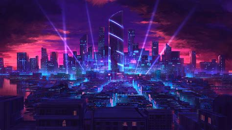 Neon City Wallpaper 1920X1080 Hd - Kristins Traum