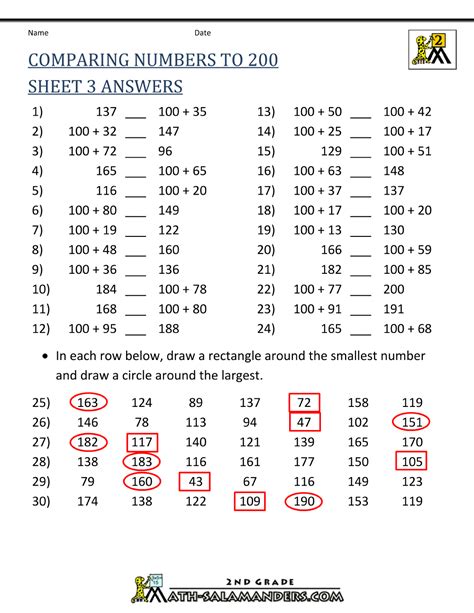 worksheet. Greater Than Less Than Worksheets 2nd Grade. Worksheet Fun ...