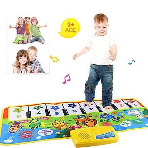 Jrocdr New Play Keyboard Musical Music Singing Gym Carpet Mat Kids ...